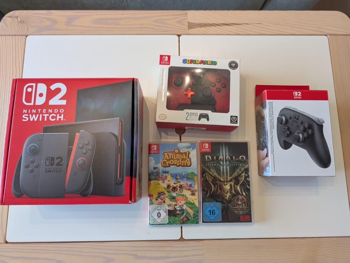 Nintendo Switch 2 mit 2 Spielen und Pro Controller — Très bon état, a vendre d'occasion en Suisse sur Main2Main